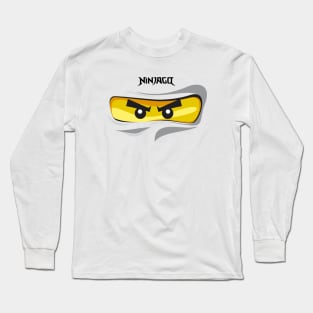 Ninjago Eyes WHITE Ninja ZANE FanArt FanMade T-Shirt Long Sleeve T-Shirt